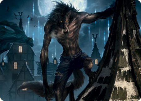 Stalking Predator Art Card [Innistrad: Midnight Hunt Art Series] | Good Games North