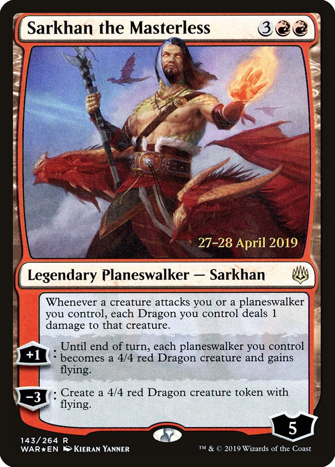 Sarkhan the Masterless  [War of the Spark Prerelease Promos] | Good Games North