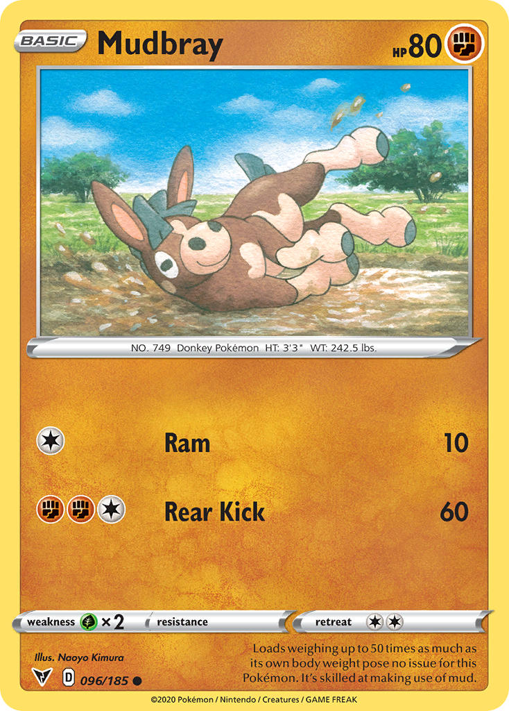 Mudbray (096/185) [Sword & Shield: Vivid Voltage] | Good Games North