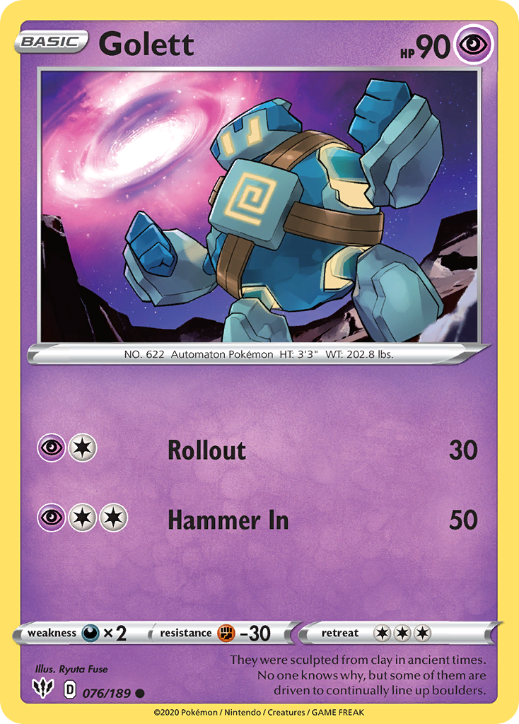 Golett (076/189) [Sword & Shield: Darkness Ablaze] | Good Games North