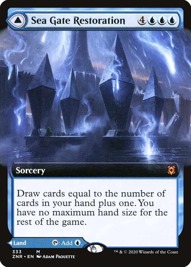 Sea Gate Restoration // Sea Gate, Reborn (Extended Art) [Zendikar Rising] | Good Games North