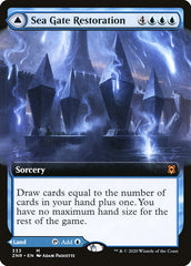 Sea Gate Restoration // Sea Gate, Reborn (Extended Art) [Zendikar Rising] | Good Games North