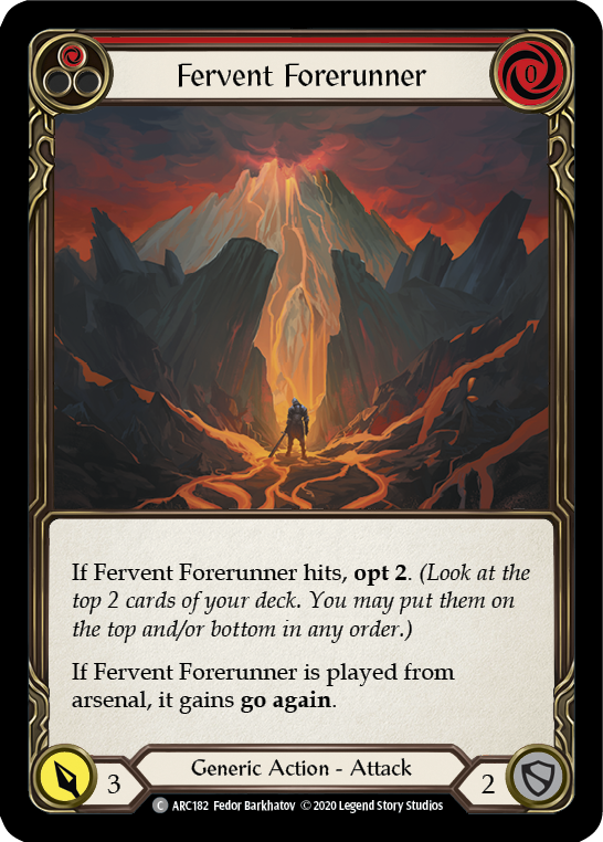Fervent Forerunner (Red) [U-ARC182] Unlimited Normal | Good Games North
