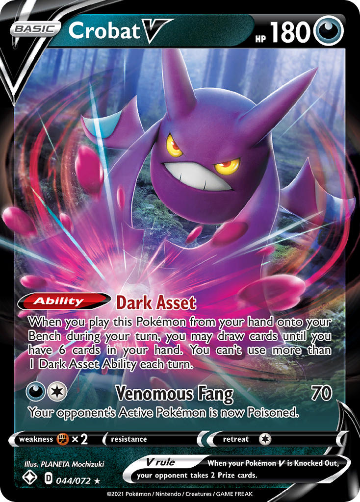 Crobat V (044/072) [Sword & Shield: Shining Fates] | Good Games North
