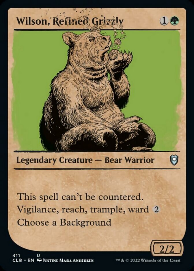 Wilson, Refined Grizzly (Showcase) [Commander Legends: Battle for Baldur's Gate] | Good Games North