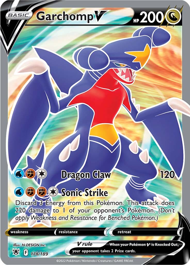 Garchomp V (178/189) [Sword & Shield: Astral Radiance] | Good Games North