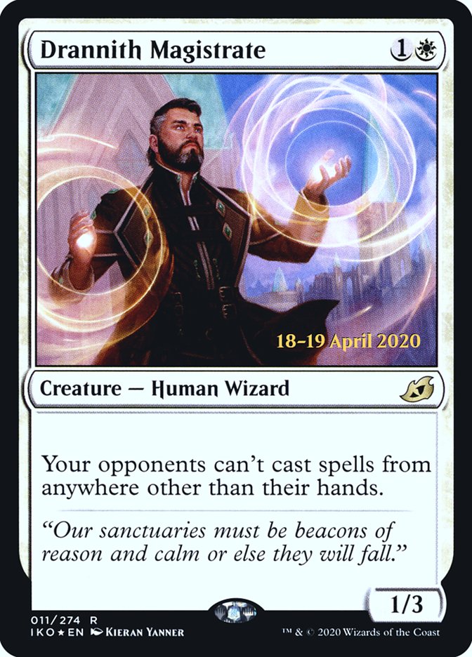 Drannith Magistrate  [Ikoria: Lair of Behemoths Prerelease Promos] | Good Games North