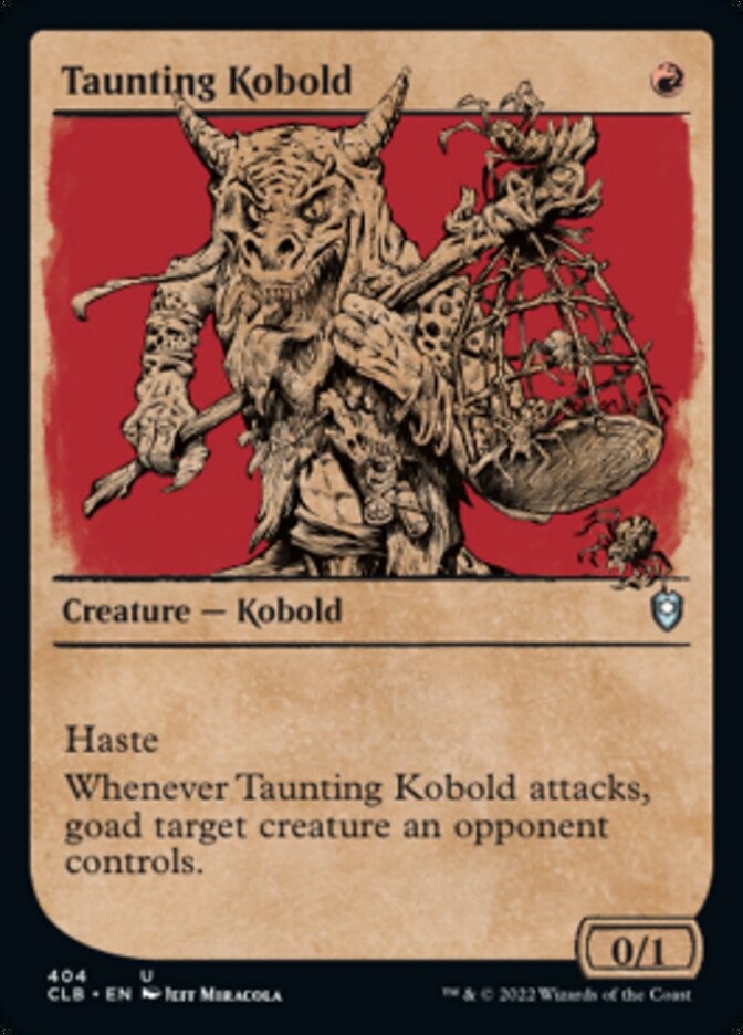 Taunting Kobold (Showcase) [Commander Legends: Battle for Baldur's Gate] | Good Games North