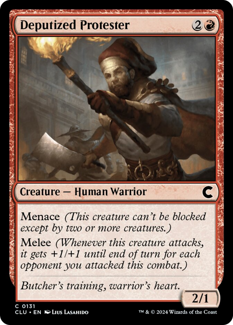 Deputized Protester [Ravnica: Clue Edition] | Good Games North
