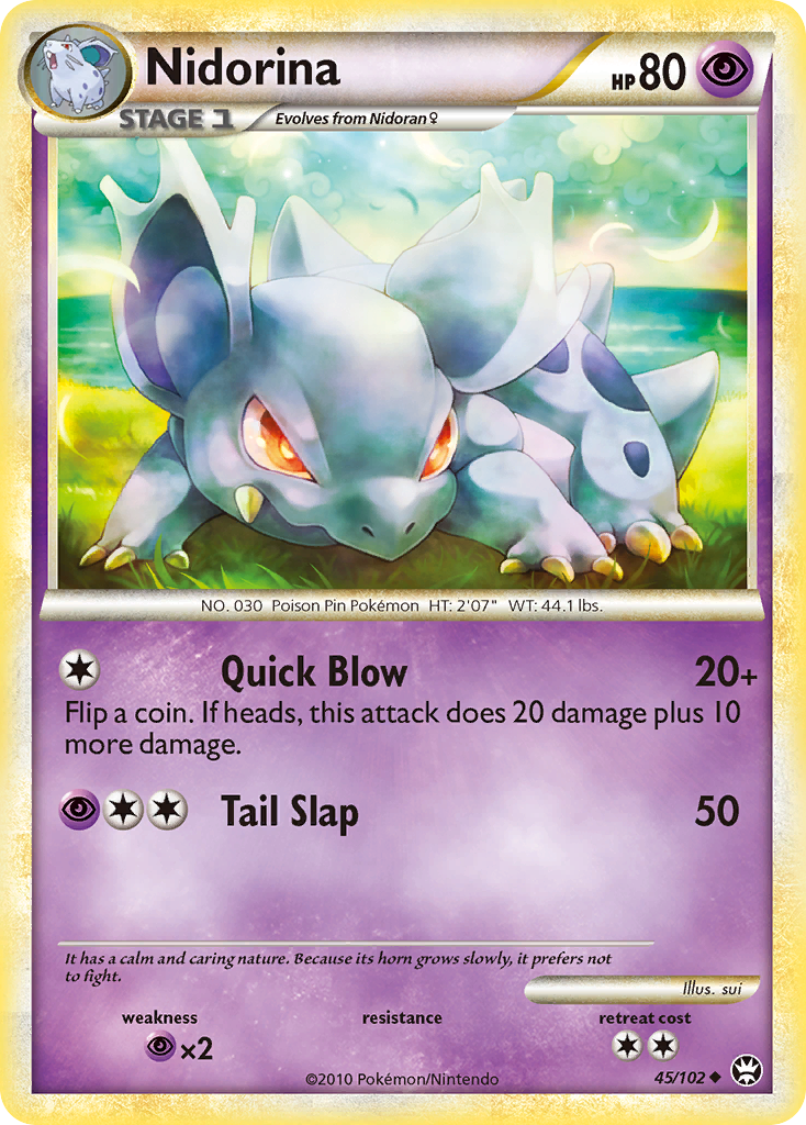 Nidorina (45/102) [HeartGold & SoulSilver: Triumphant] | Good Games North
