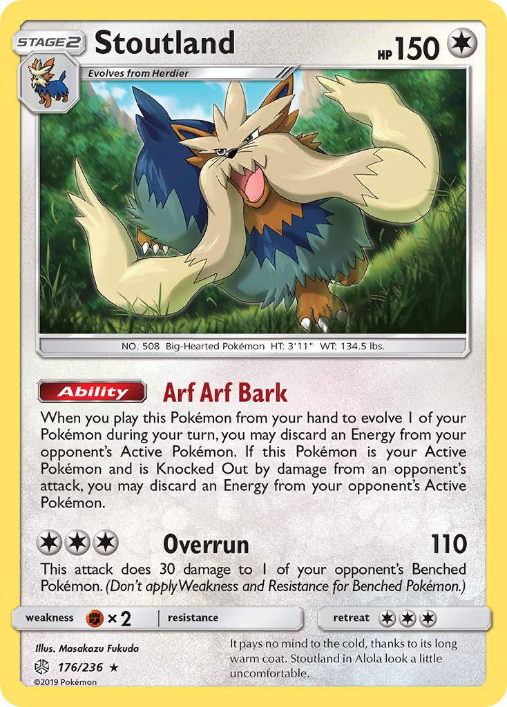 Stoutland (176/236) [Sun & Moon: Cosmic Eclipse] | Good Games North