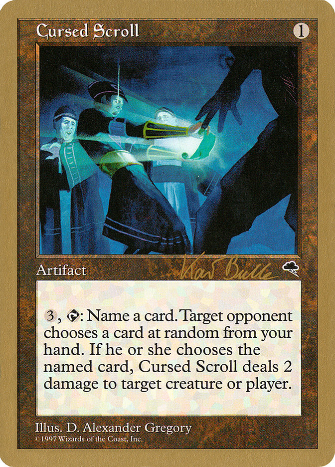 Cursed Scroll (Kai Budde) [World Championship Decks 1999] | Good Games North