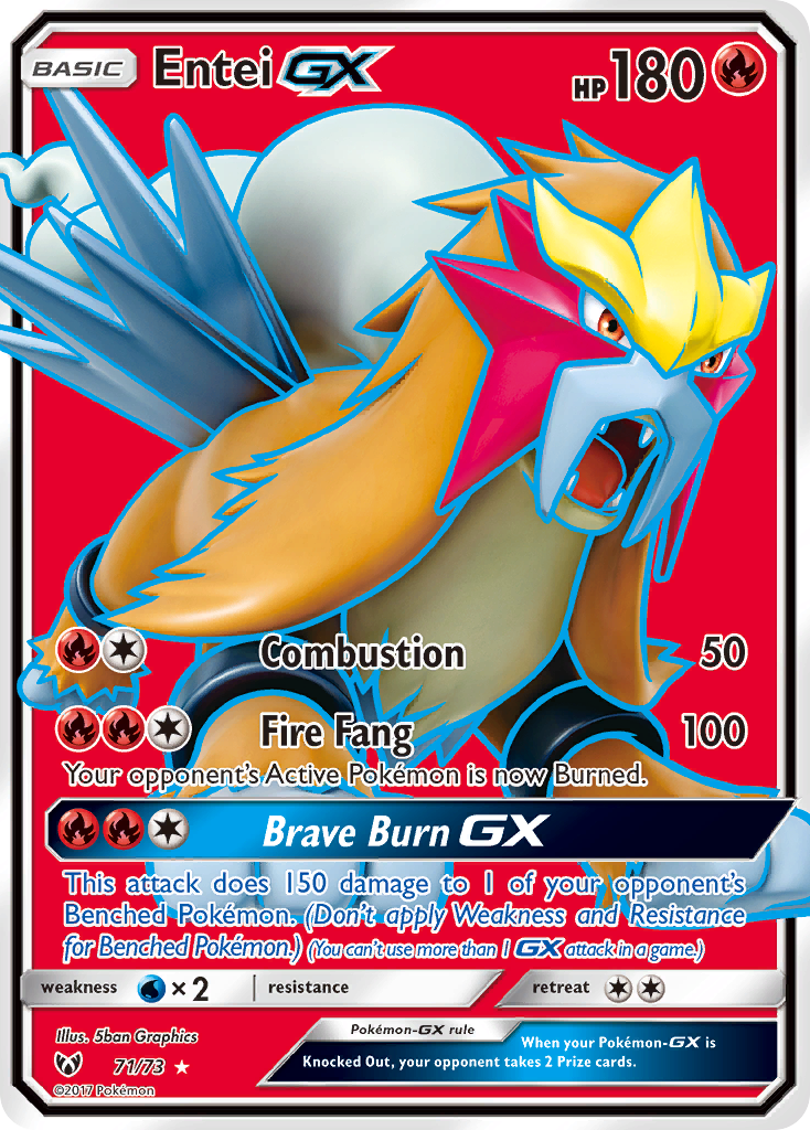 Entei GX (71/73) [Sun & Moon: Shining Legends] | Good Games North