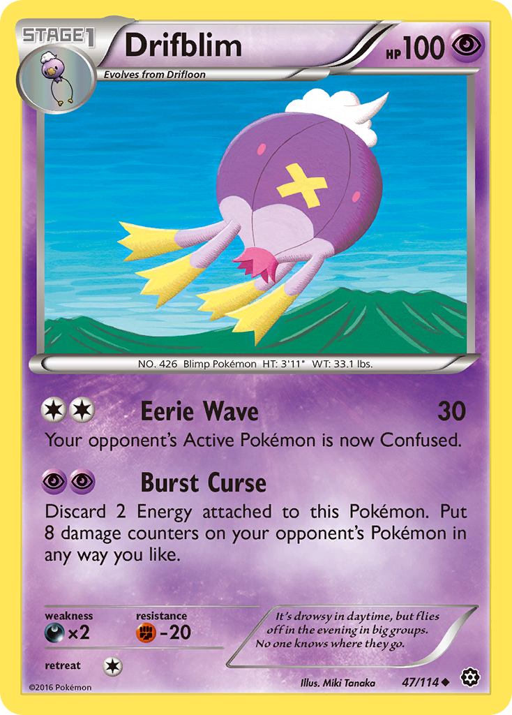 Drifblim (47/114) [XY: Steam Siege] | Good Games North