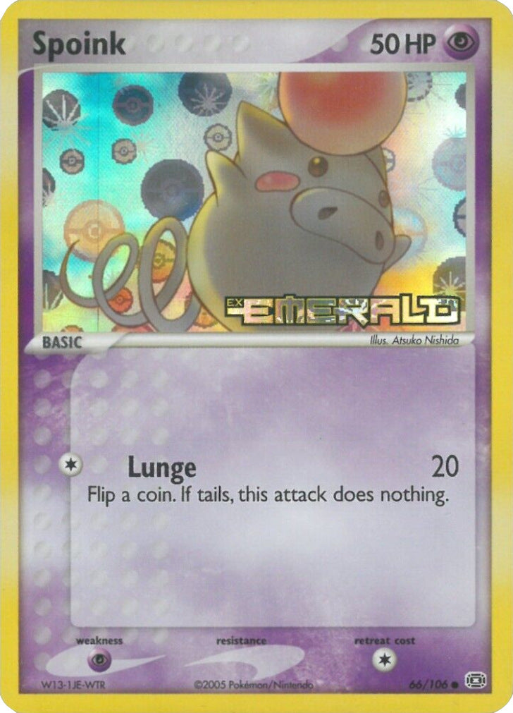Spoink (66/106) (Stamped) [EX: Emerald] | Good Games North