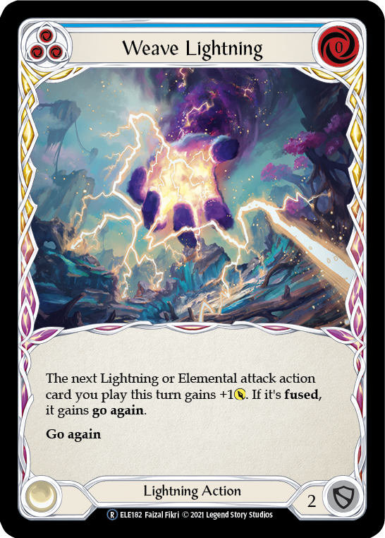 Weave Lightning (Blue) [U-ELE182] Unlimited Normal | Good Games North
