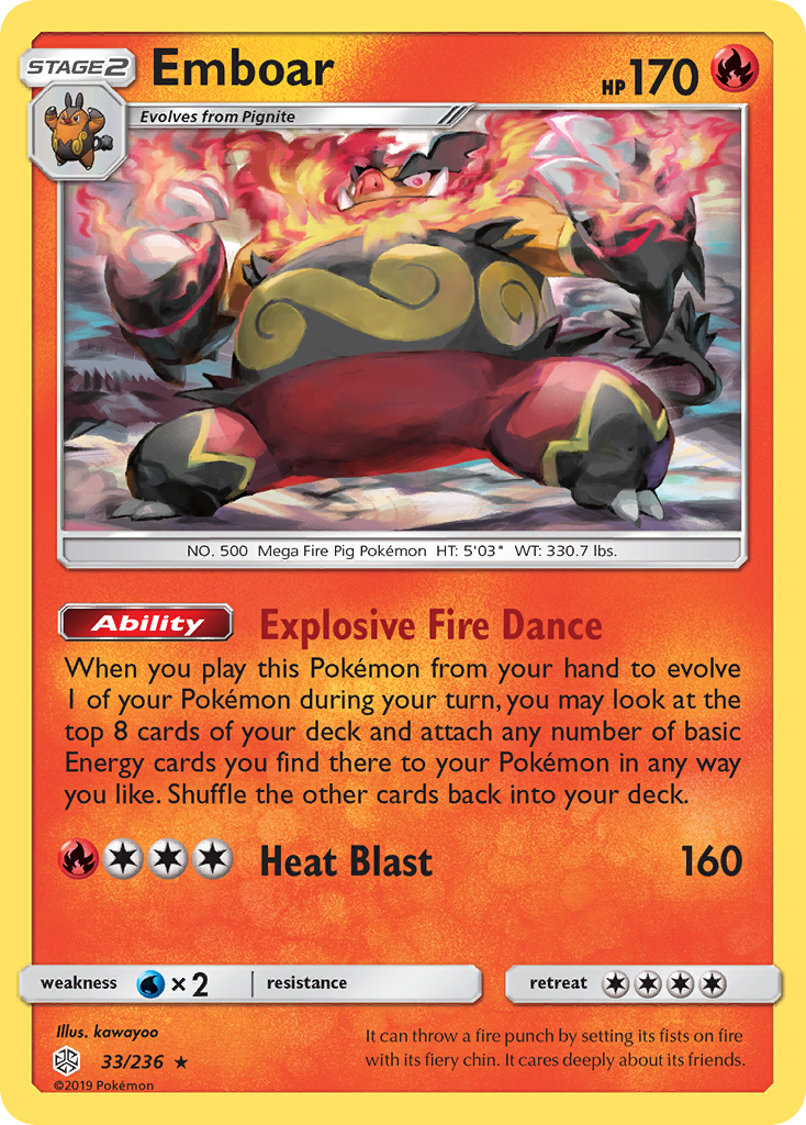 Emboar (33/236) [Sun & Moon: Cosmic Eclipse] | Good Games North