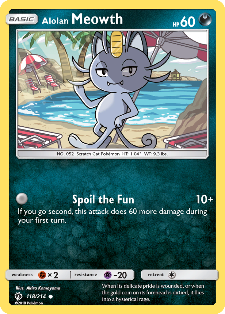 Alolan Meowth (118/214) [Sun & Moon: Lost Thunder] | Good Games North