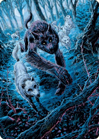 Untamed Pup Art Card [Innistrad: Midnight Hunt Art Series] | Good Games North