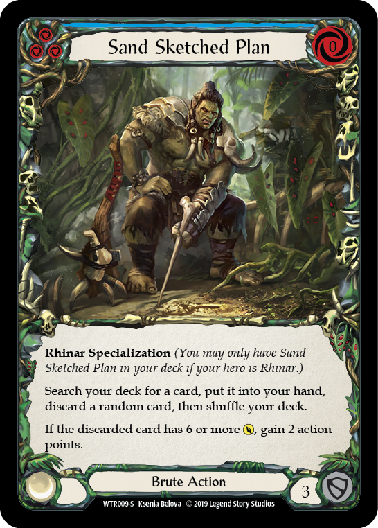 Sand Sketched Plan [WTR009-S] Alpha Print Normal | Good Games North