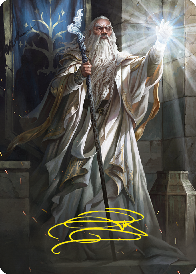 Gandalf the White Art Card (Gold-Stamped Signature) [The Lord of the Rings: Tales of Middle-earth Art Series] | Good Games North