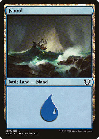 Island (72) [Duel Decks: Blessed vs. Cursed] | Good Games North
