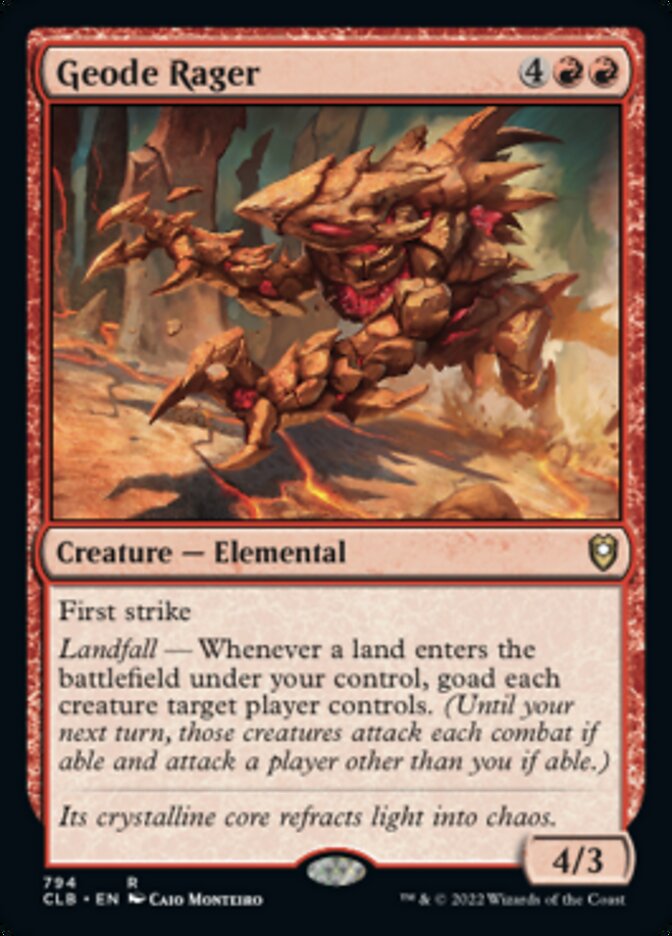 Geode Rager [Commander Legends: Battle for Baldur's Gate] | Good Games North
