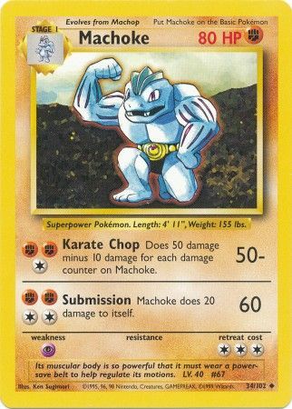 Machoke (34/102) [Base Set Unlimited] | Good Games North