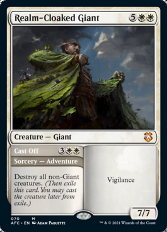 Realm-Cloaked Giant // Cast Off [Dungeons & Dragons: Adventures in the Forgotten Realms Commander] | Good Games North