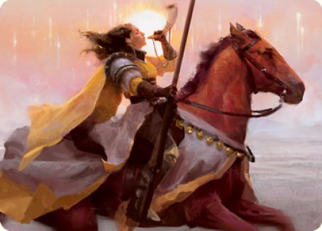 Sunrise Cavalier Art Card [Innistrad: Midnight Hunt Art Series] | Good Games North