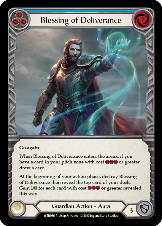 Blessing of Deliverance (Blue) [WTR056-R] Alpha Print Normal | Good Games North