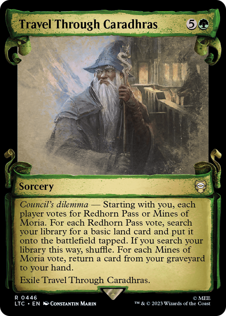 Travel Through Caradhras [The Lord of the Rings: Tales of Middle-Earth Commander Showcase Scrolls] | Good Games North