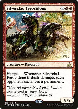 Silverclad Ferocidons [Rivals of Ixalan Promos] | Good Games North