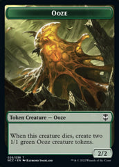 Ooze (026) // Treasure (015) Double-sided Token [Streets of New Capenna Commander Tokens] | Good Games North