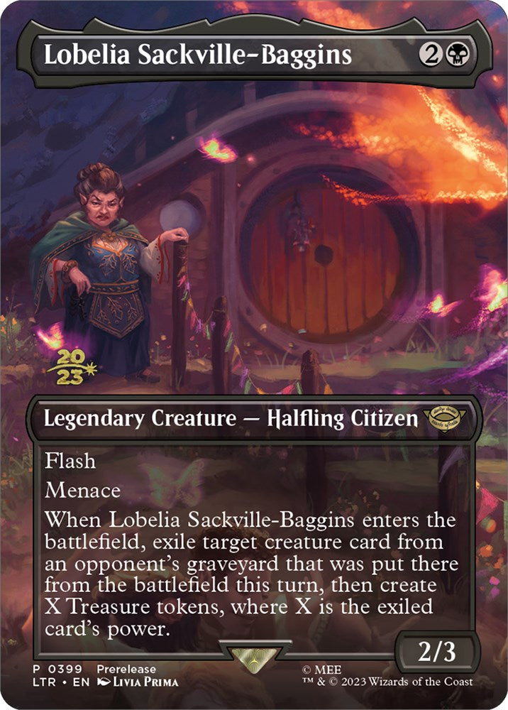 Lobelia Sackville-Baggins (399) [The Lord of the Rings: Tales of Middle-Earth Prerelease Promos] | Good Games North