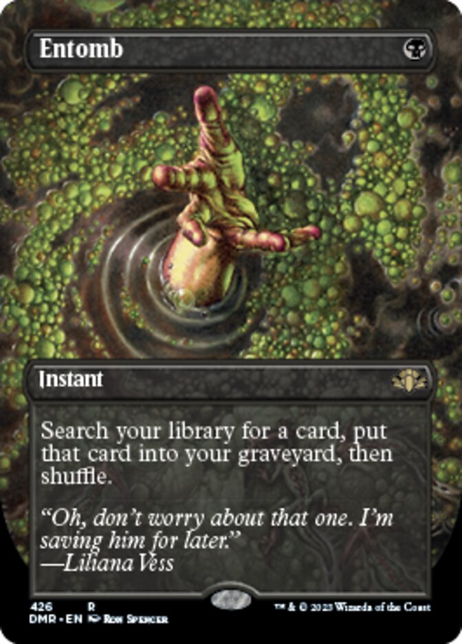Entomb (Borderless Alternate Art) [Dominaria Remastered] | Good Games North