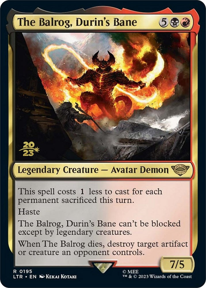 The Balrog, Durin's Bane [The Lord of the Rings: Tales of Middle-Earth Prerelease Promos] | Good Games North