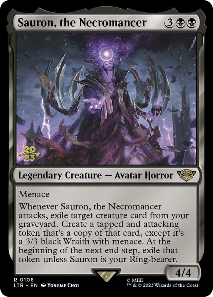 Sauron, the Necromancer [The Lord of the Rings: Tales of Middle-Earth Prerelease Promos] | Good Games North