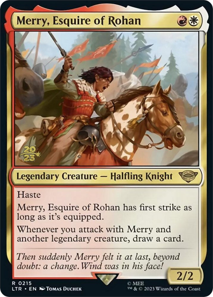 Merry, Esquire of Rohan [The Lord of the Rings: Tales of Middle-Earth Prerelease Promos] | Good Games North