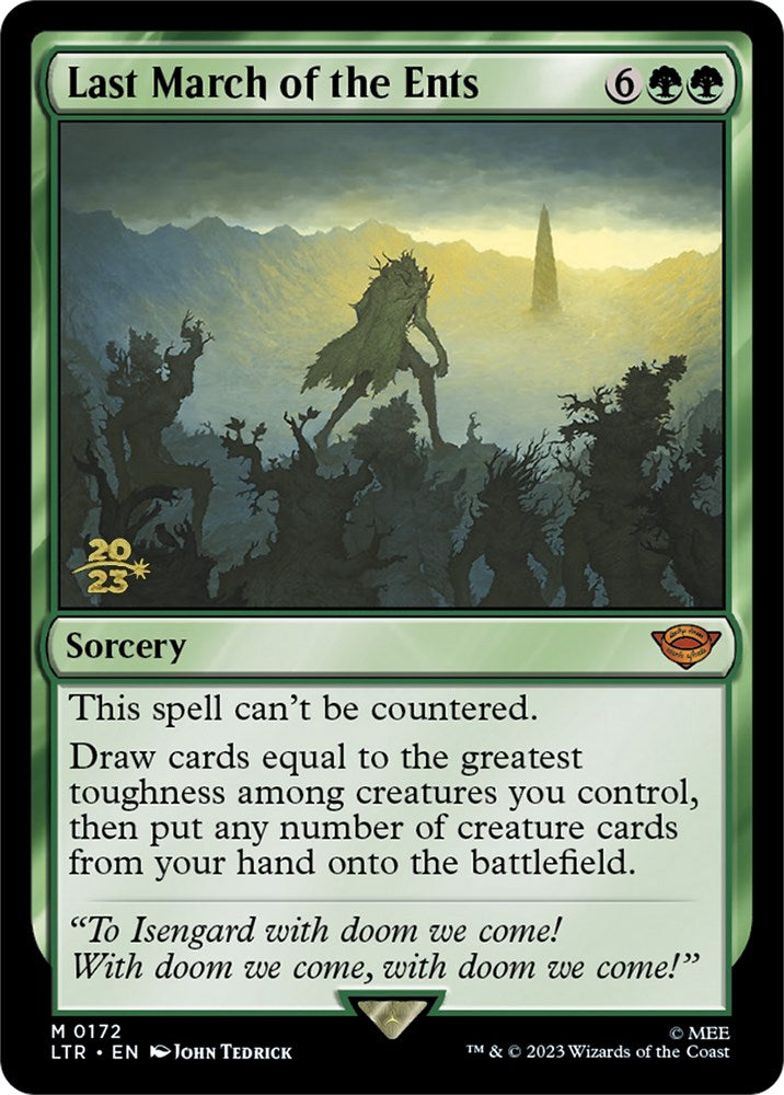 Last March of the Ents [The Lord of the Rings: Tales of Middle-Earth Prerelease Promos] | Good Games North