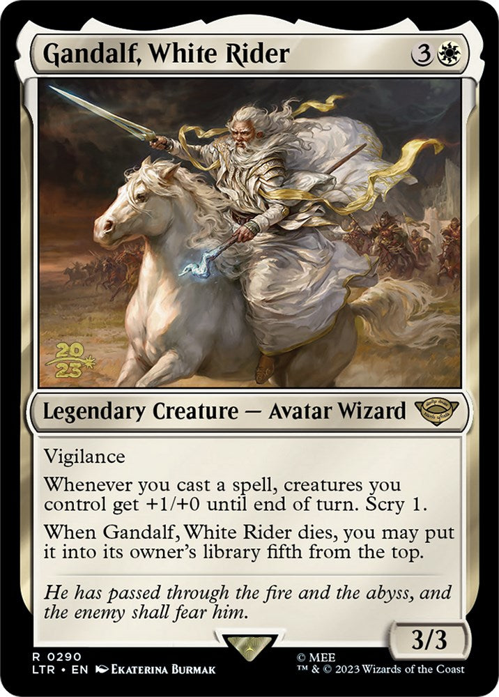 Gandalf, White Rider [The Lord of the Rings: Tales of Middle-Earth Prerelease Promos] | Good Games North