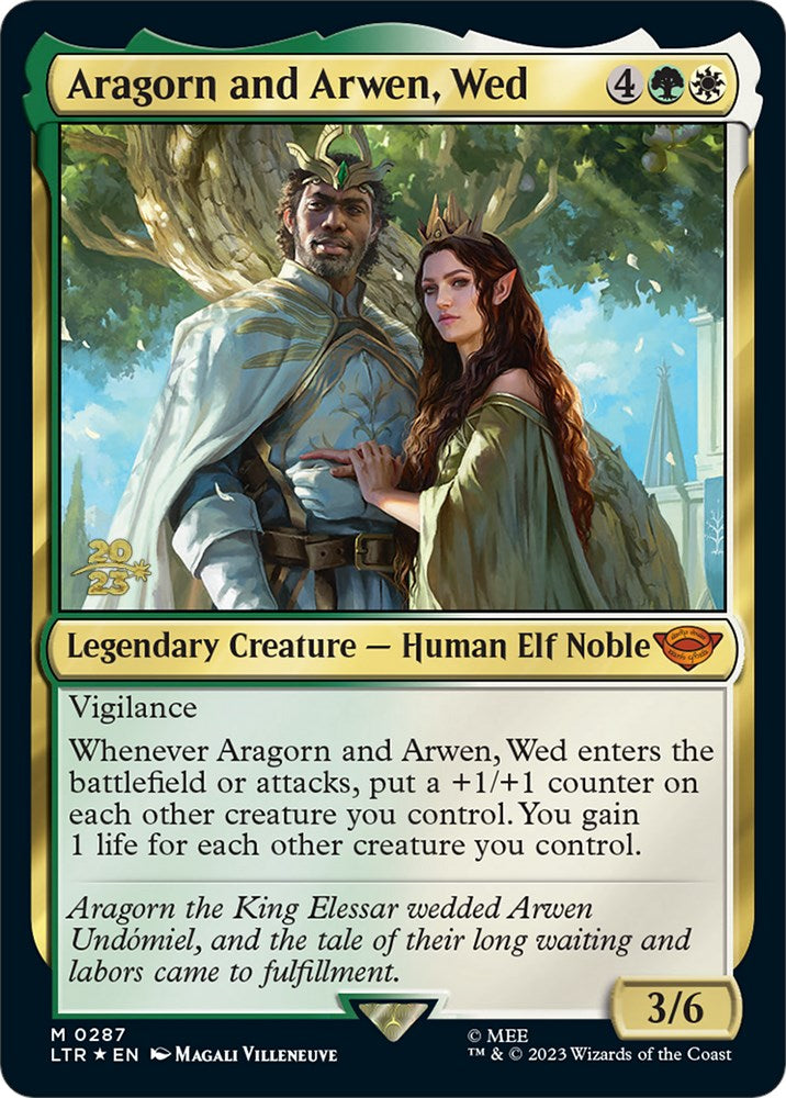 Aragorn and Arwen, Wed [The Lord of the Rings: Tales of Middle-Earth Prerelease Promos] | Good Games North