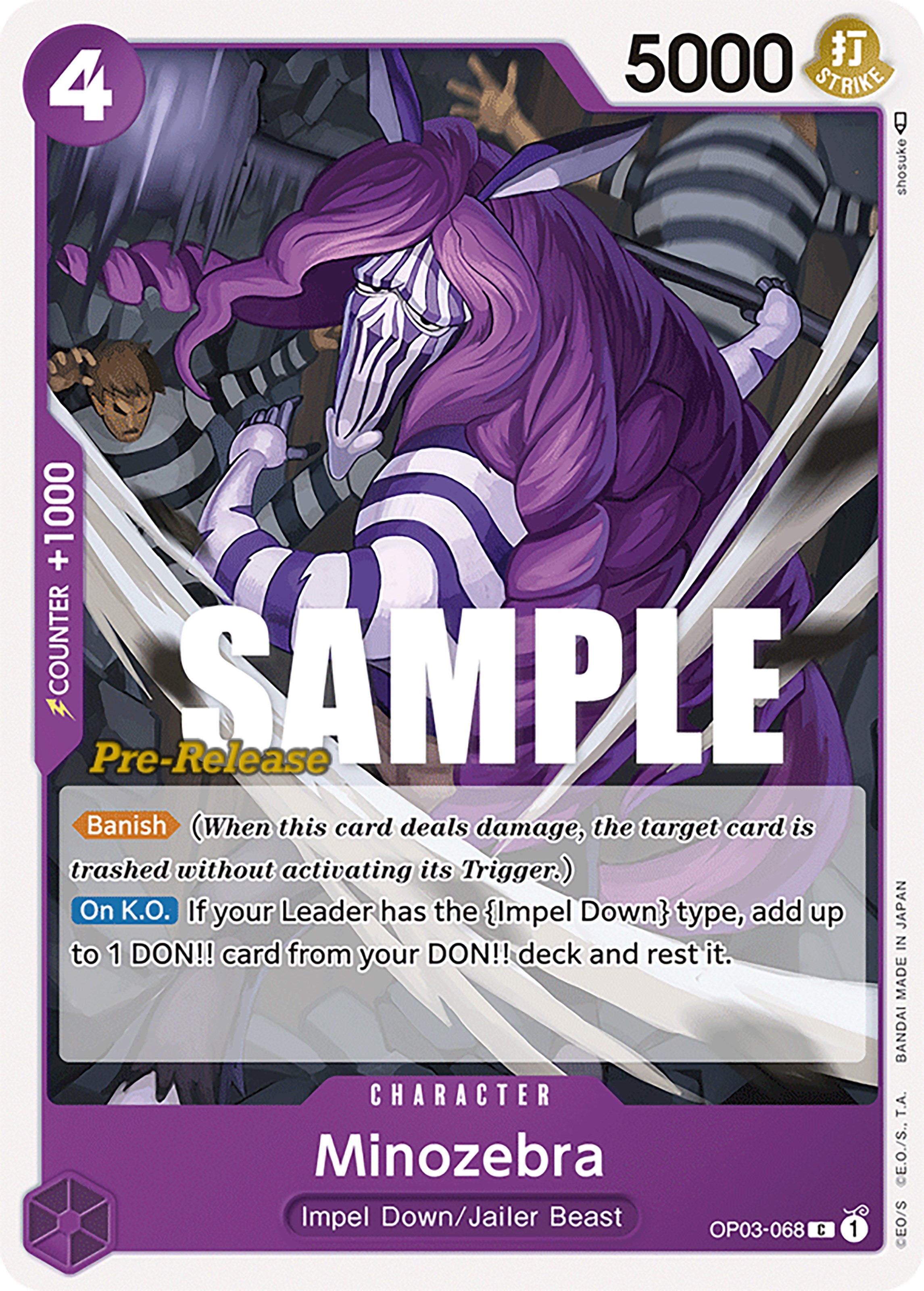 Minozebra [Pillars of Strength Pre-Release Cards] | Good Games North