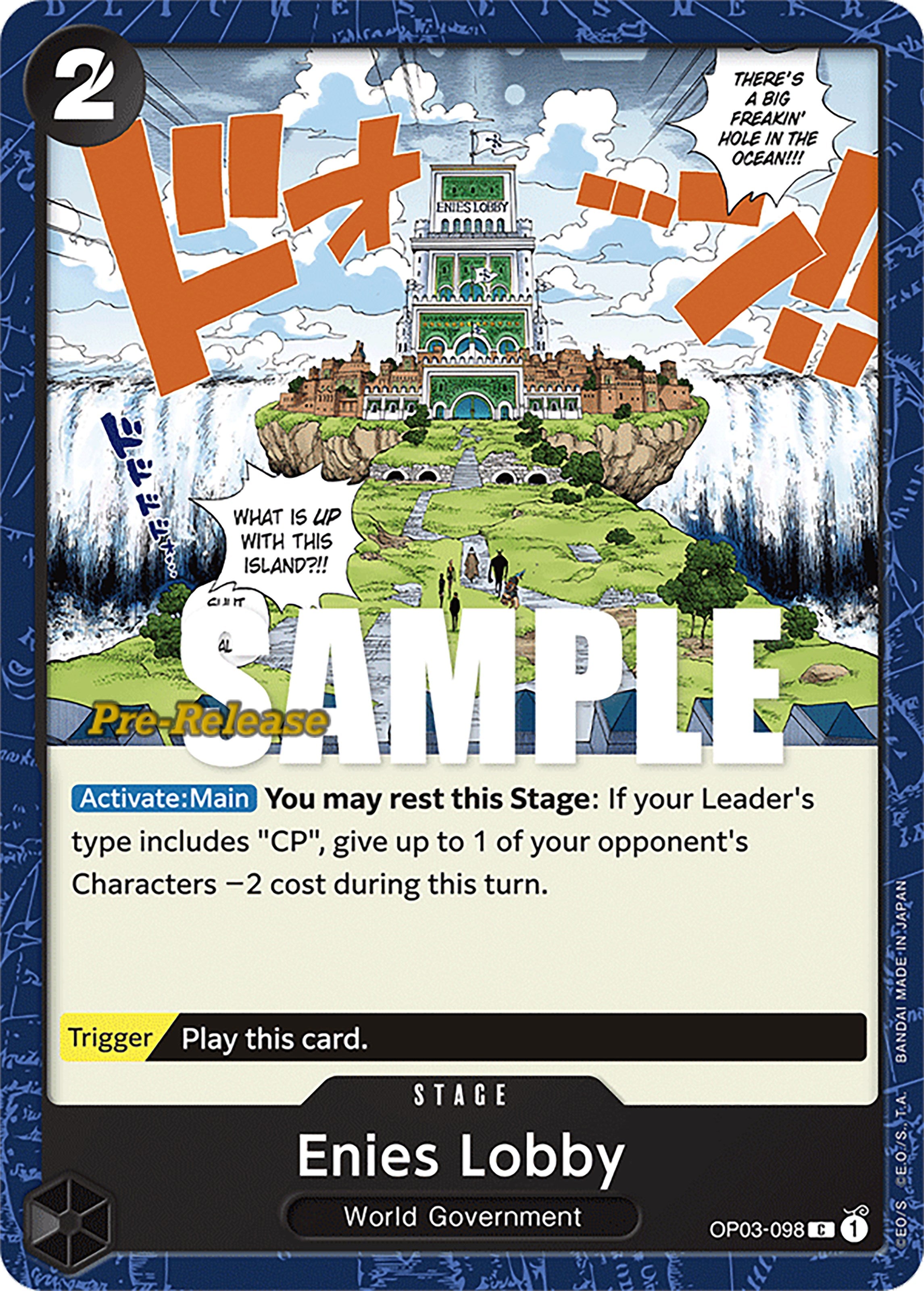 Enies Lobby [Pillars of Strength Pre-Release Cards] | Good Games North