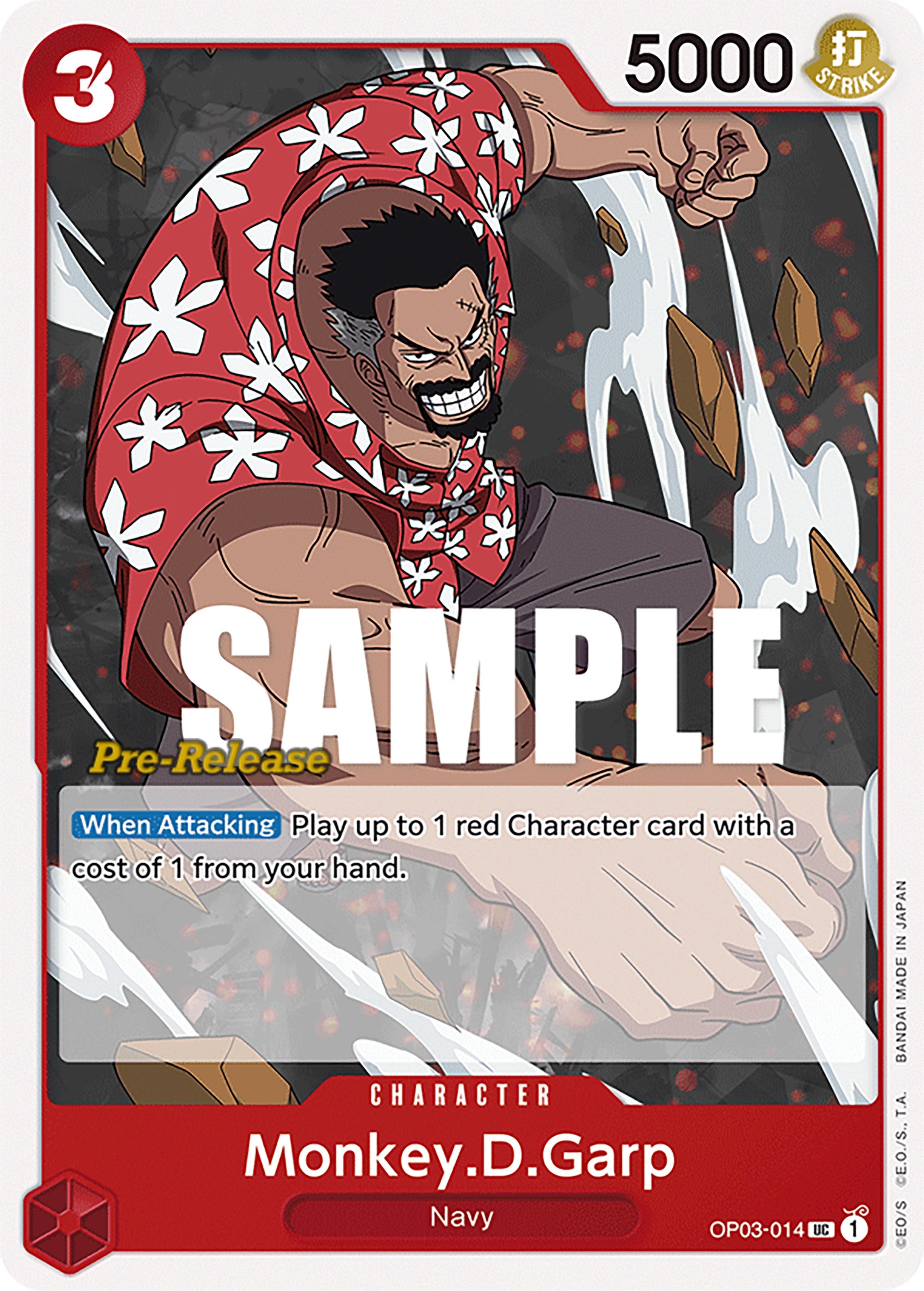 Monkey.D.Garp [Pillars of Strength Pre-Release Cards] | Good Games North