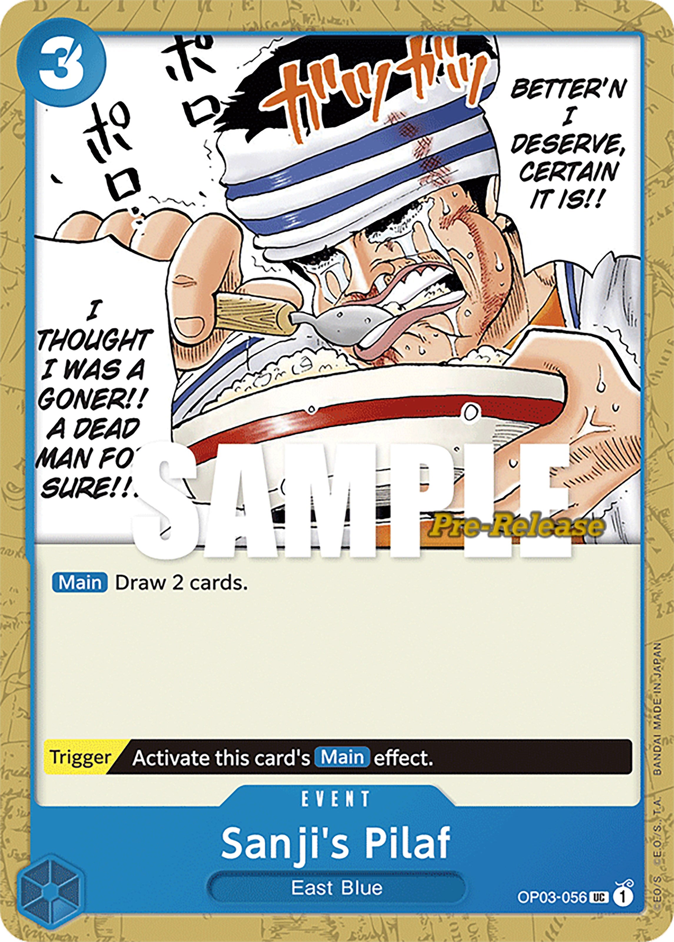 Sanji's Pilaf [Pillars of Strength Pre-Release Cards] | Good Games North