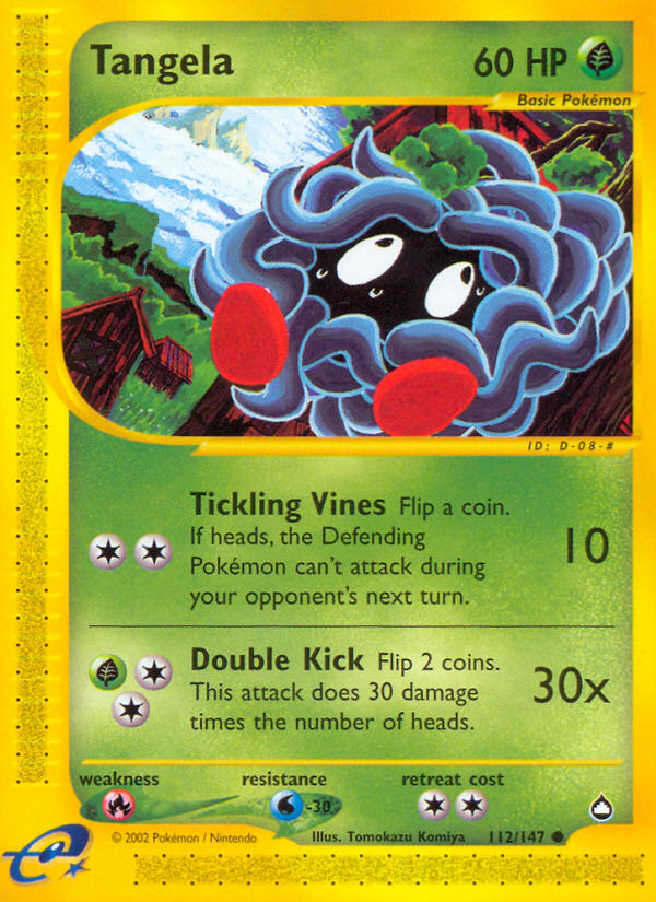 Tangela (112/147) [Aquapolis] | Good Games North