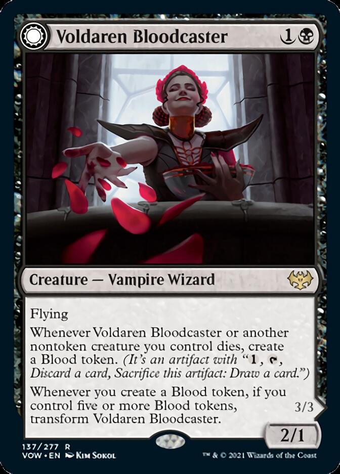 Voldaren Bloodcaster // Bloodbat Summoner [Innistrad: Crimson Vow] | Good Games North