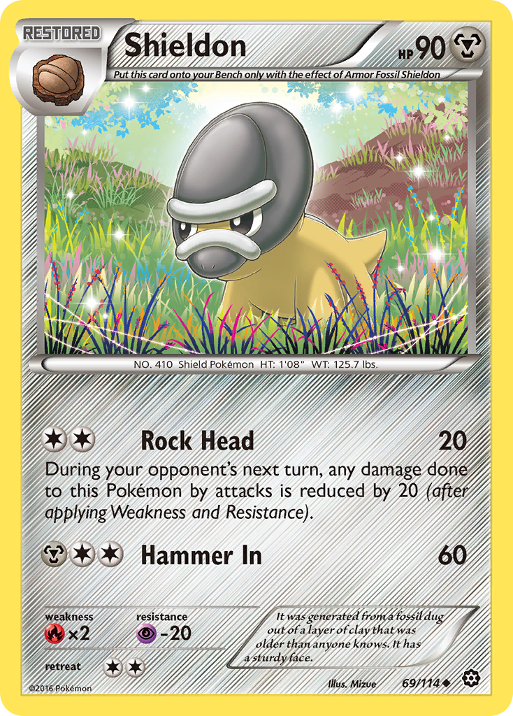 Shieldon (69/114) [XY: Steam Siege] | Good Games North
