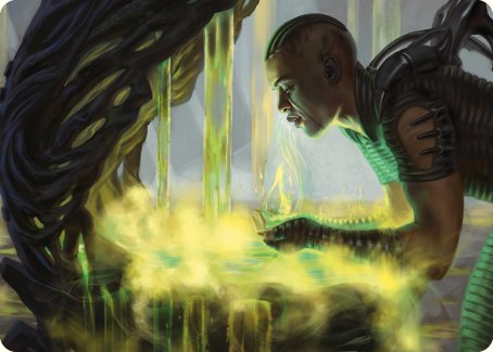 Necrogen Communion Art Card [Phyrexia: All Will Be One Art Series] | Good Games North